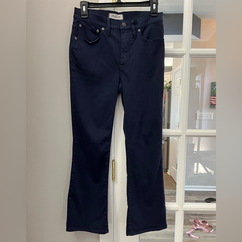 Madewell Deep Blue Denim Pants Cali Demi-boot sz 27 EUC super soft!!